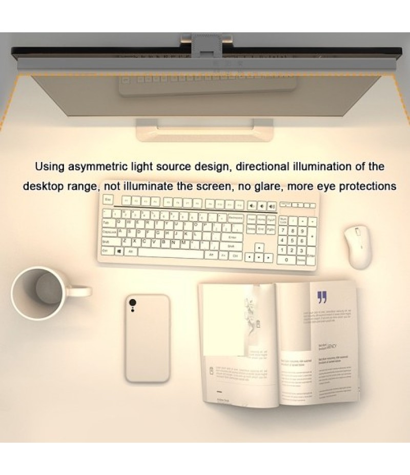 Stepless Dimming LED Lamp For Computers Monitor USB Reading Light Computers Screen Clip-on Lamp Eye Protect Light