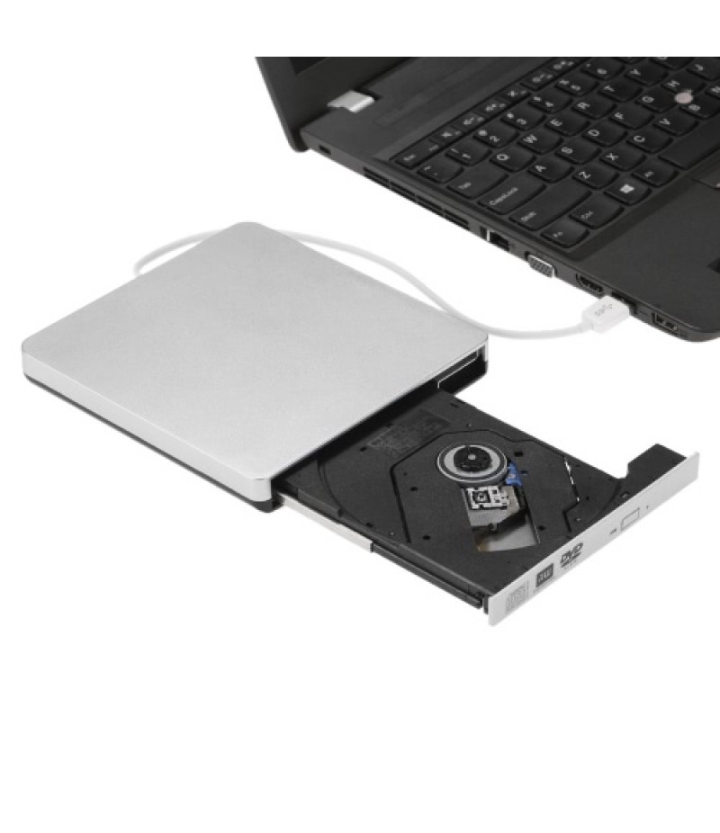 USB 3.0 Portable Ultra Slim External CD-RW DVD-RW CD DVD ROM Player Drive Writer Rewriter Burner for iMac/MacBook/MacBook Air/Pr