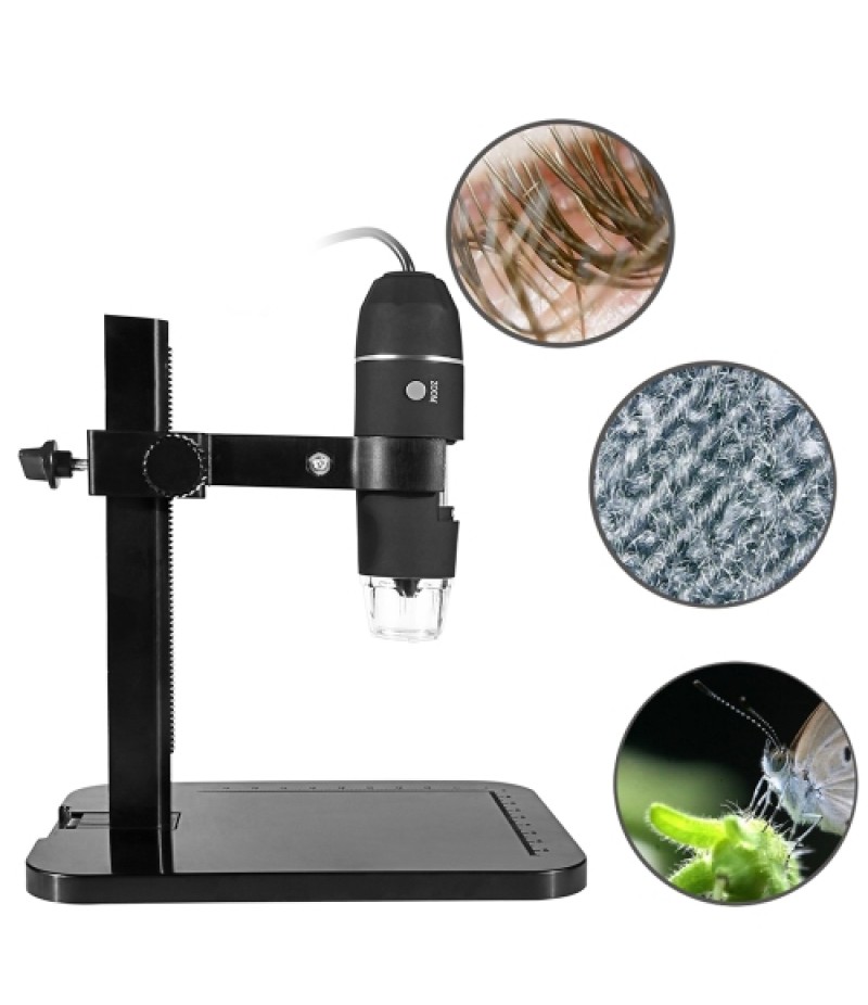 USB Digital Microscope 1000X Electronic Endoscope 8 LED 2 Million Pixels