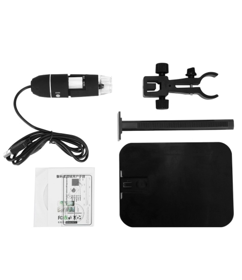 USB Digital Microscope 1000X Electronic Endoscope 8 LED 2 Million Pixels