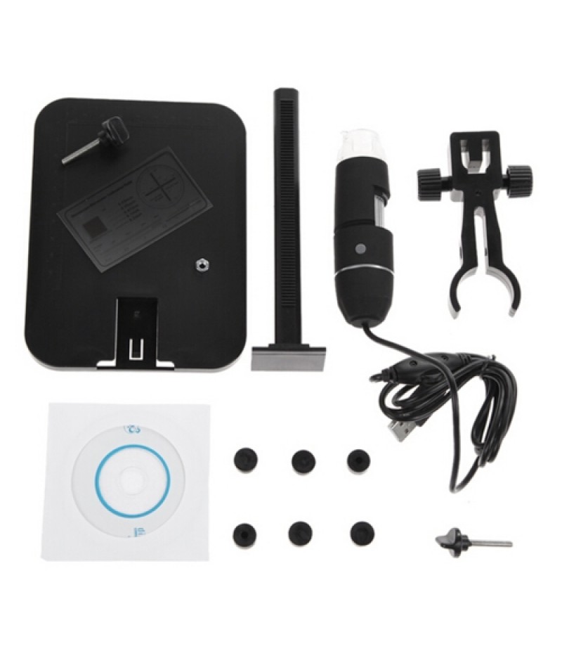 USB Digital Microscope 1000X Electronic Endoscope 8 LED 2 Million Pixels