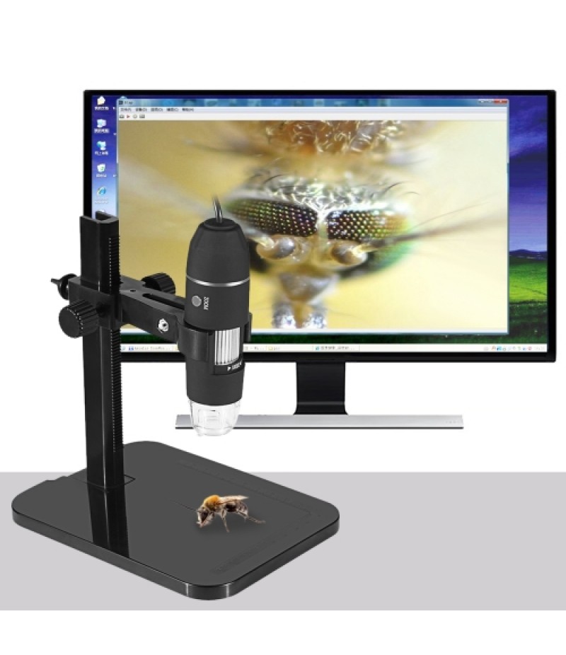 USB Digital Microscope 1000X Electronic Endoscope 8 LED 2 Million Pixels