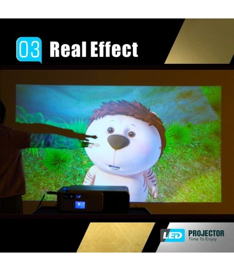 LCD T6 Smart Wifi Projector Support 1080p HD LED Portable Mini Projector Video For Home Theater Game Movie Cinema US Plug