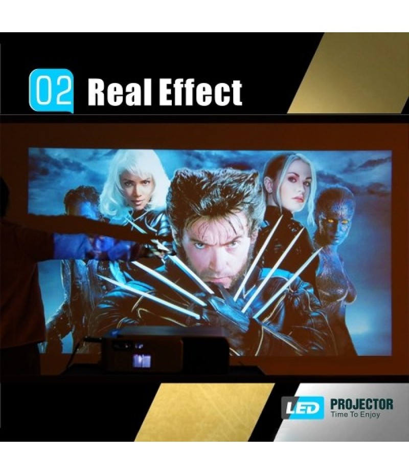 LCD T6 Smart Wifi Projector Support 1080p HD LED Portable Mini Projector Video For Home Theater Game Movie Cinema US Plug