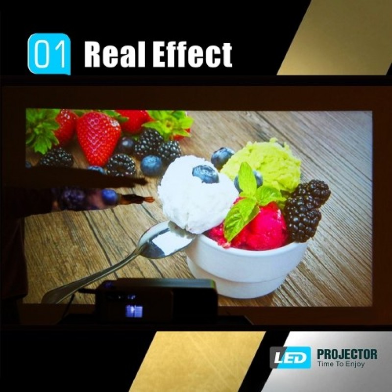 LCD T6 Smart Wifi Projector Support 1080p HD LED Portable Mini Projector Video For Home Theater Game Movie Cinema US Plug