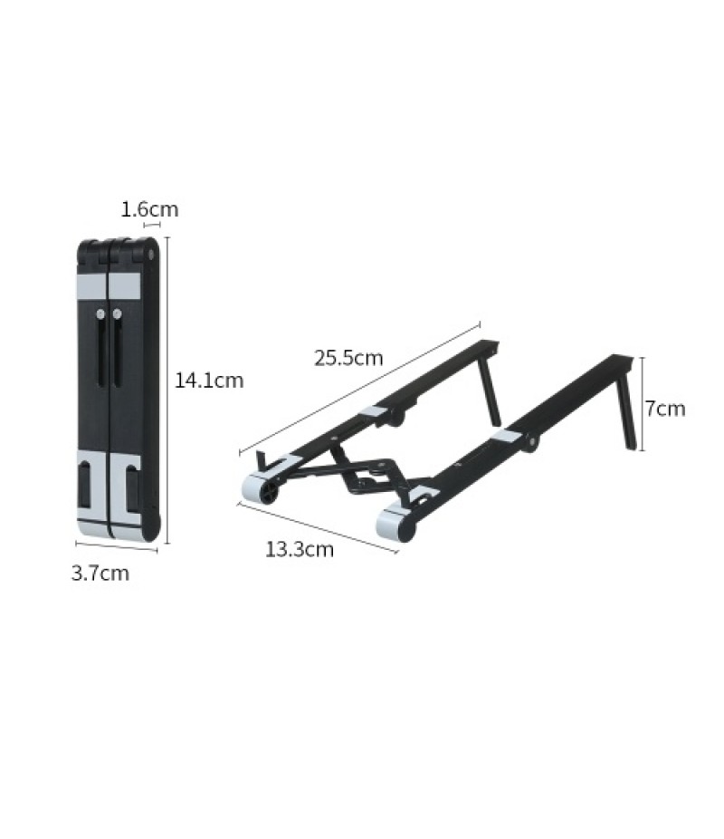 3-in-1 Portable Laptop Stand Multifunctional Foldable Smart Phone Tablet Holder