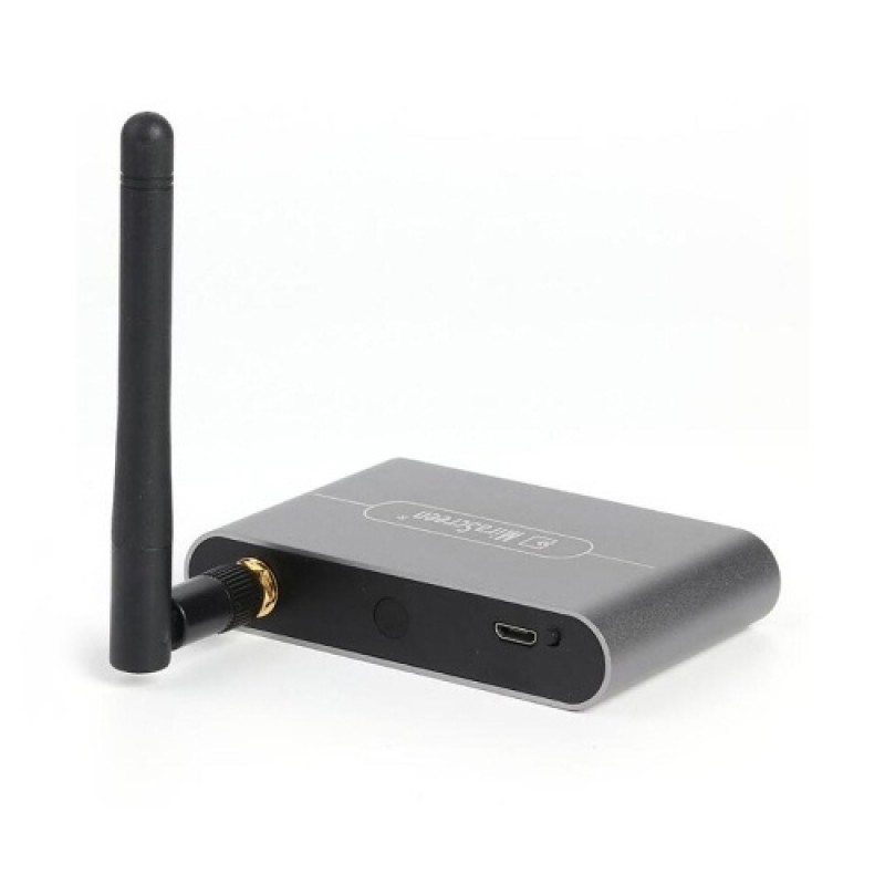X6W Plus 4K Wireless Display Receiver 2.4GHz&amp;5GHz Dual-frequency Wireless Dongle with External Antenna HD VGA Audio Ports