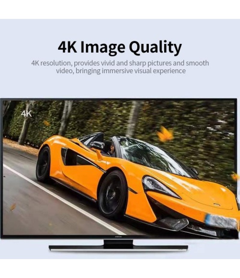 X6W Plus 4K Wireless Display Receiver 2.4GHz&amp;5GHz Dual-frequency Wireless Dongle with External Antenna HD VGA Audio Ports