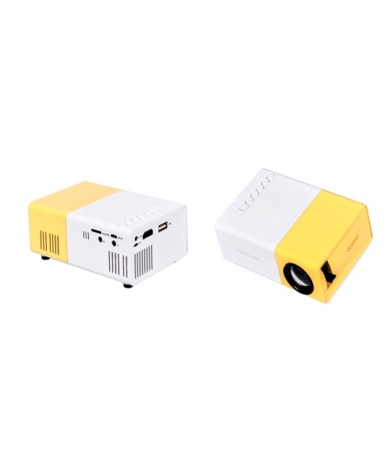 YG300 LED Projector Home Office Mini Portable 1080P Full HD with Remote Control Projector EU Plug
