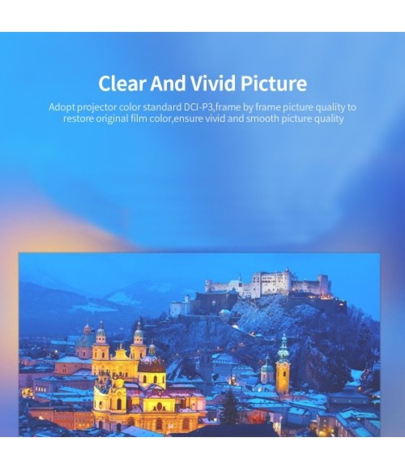 YG300 LED Projector Home Office Mini Portable 1080P Full HD with Remote Control Projector EU Plug
