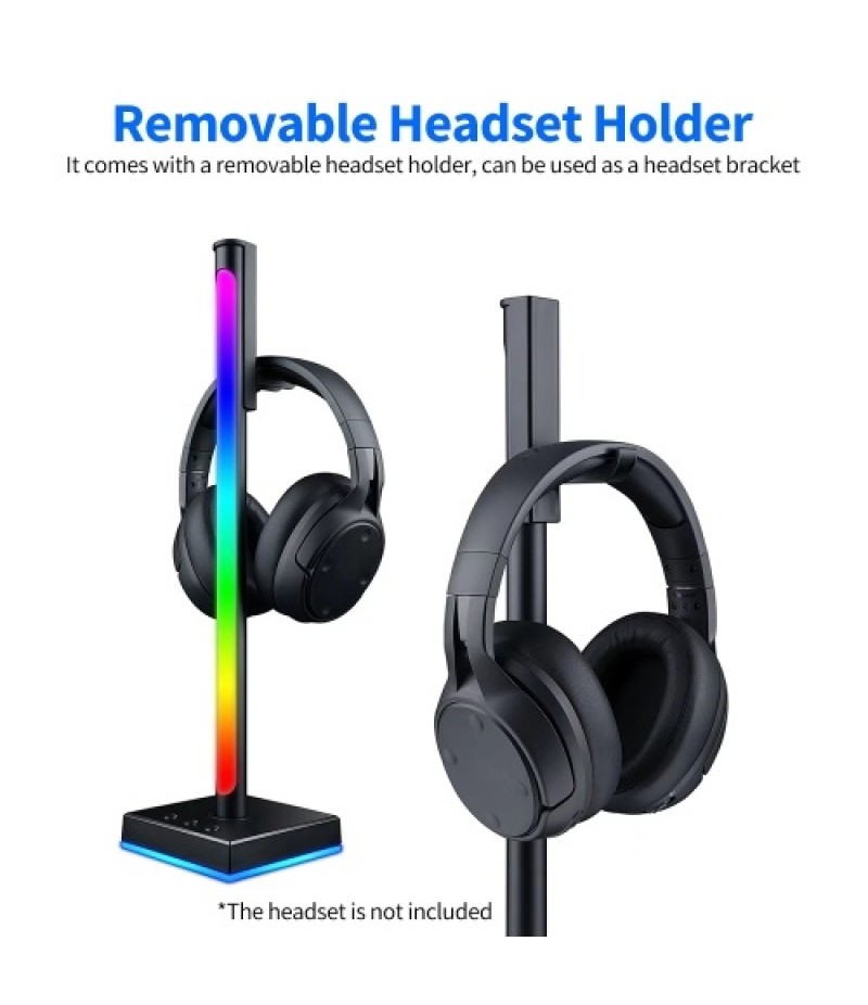 Smart RGB Desktop Pickup Atmosphere Lamp Music Rhythm Light Bar Support APP Control for Living Room Bedroom Party(2PCS)
