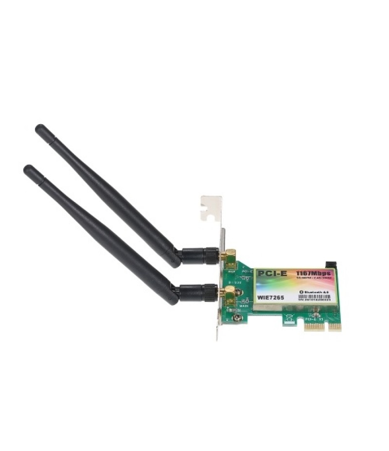 WiFi Card AC 1200Mbps BT4.0 Wireless PCIe Network Adapter Card 5.8GHz/2.4GHz Dual Band PCI Express Network Card