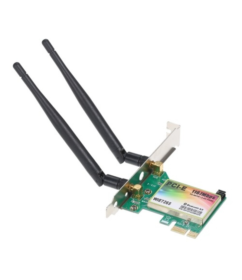 WiFi Card AC 1200Mbps BT4.0 Wireless PCIe Network Adapter Card 5.8GHz/2.4GHz Dual Band PCI Express Network Card