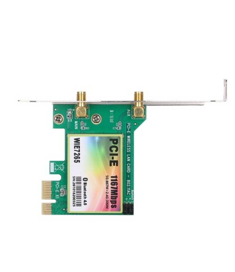 WiFi Card AC 1200Mbps BT4.0 Wireless PCIe Network Adapter Card 5.8GHz/2.4GHz Dual Band PCI Express Network Card