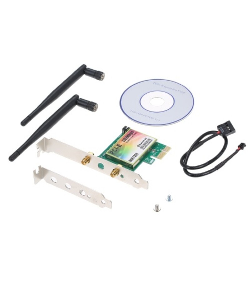 WiFi Card AC 1200Mbps BT4.0 Wireless PCIe Network Adapter Card 5.8GHz/2.4GHz Dual Band PCI Express Network Card