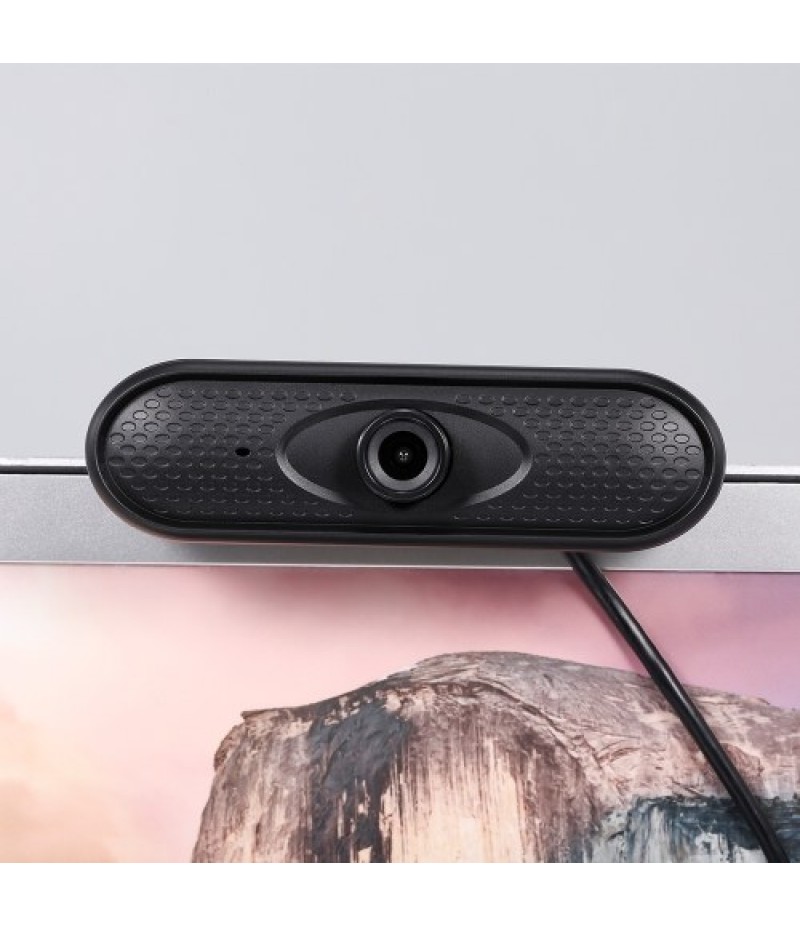 HD 1080P Web Camera Manual Focus USB Webcam Computer Camera Built-in Microphone Drive-free Camera for PC Laptop Black