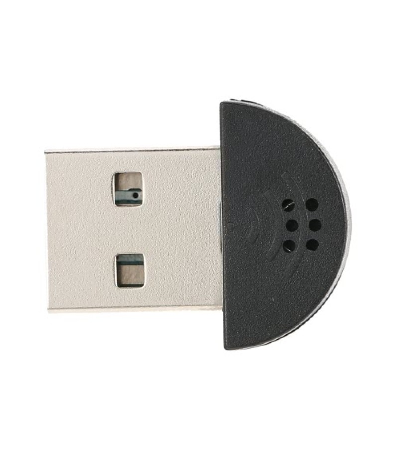 USB 2.0 Mini Microphone Mic Audio Adapter Driver Free for Laptop Desktop PC - Skype / MSN / VOIP / Voice Recognition Software