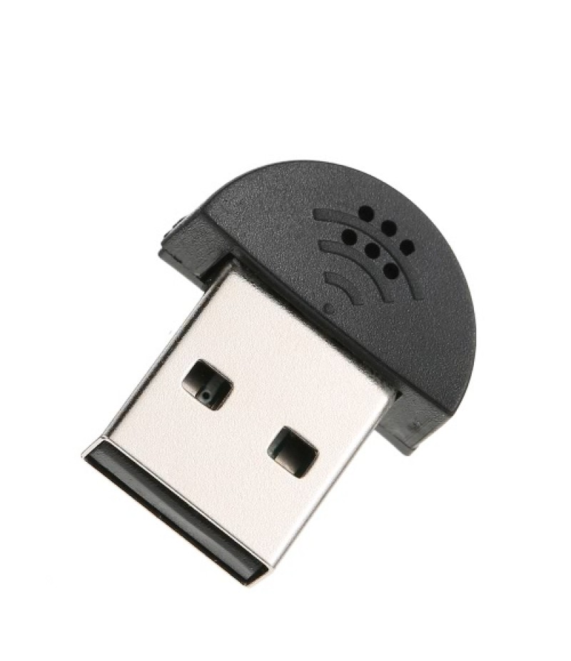 USB 2.0 Mini Microphone Mic Audio Adapter Driver Free for Laptop Desktop PC - Skype / MSN / VOIP / Voice Recognition Software