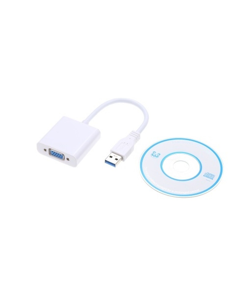 USB3.0 to VGA Female Adapter Converter Cable 1080p for PC Laptop Projector TV Box