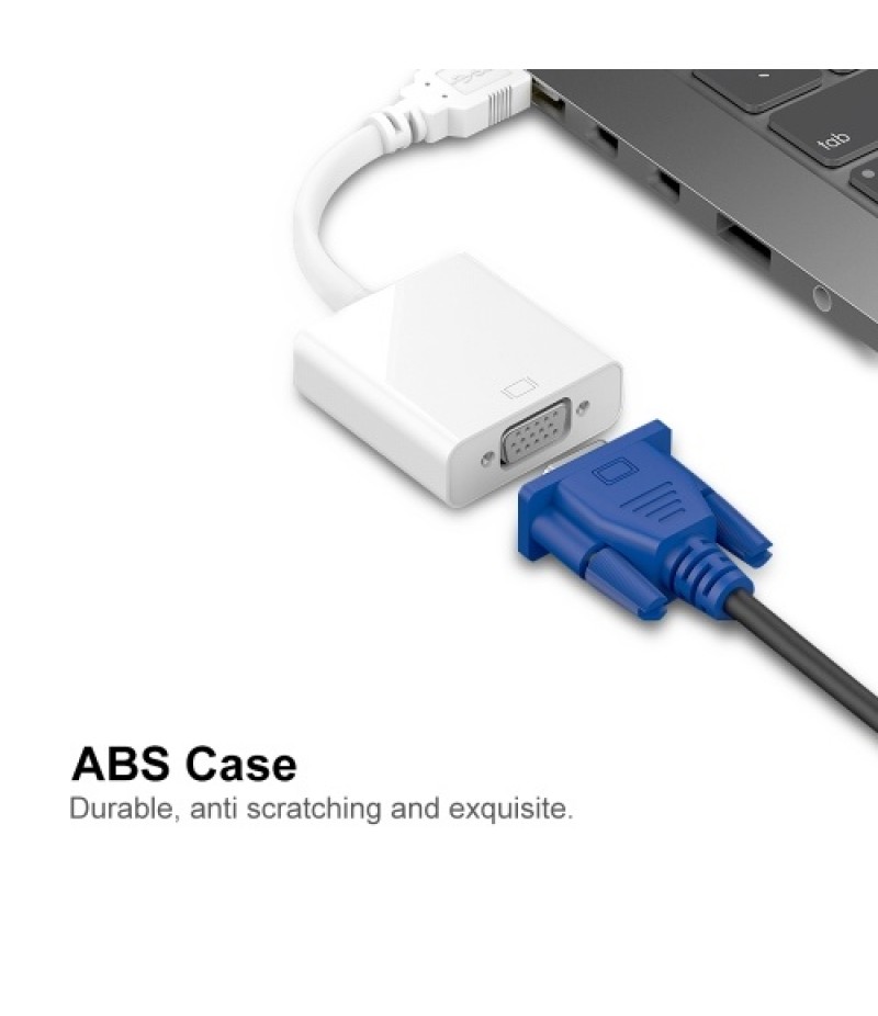 USB3.0 to VGA Female Adapter Converter Cable 1080p for PC Laptop Projector TV Box