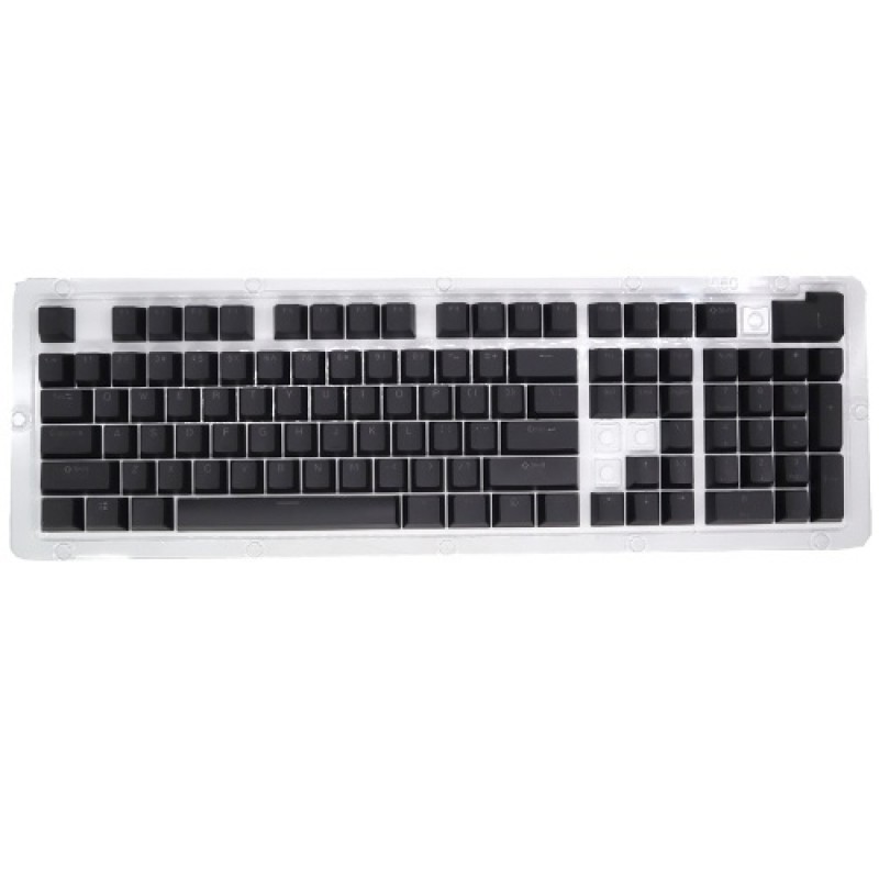 104 Keys Two-color Injection Molding PBT Keycap Set OEM Profile for Mechanical Keyboard White(Only Keycaps)