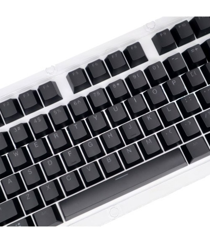 104 Keys Two-color Injection Molding PBT Keycap Set OEM Profile for Mechanical Keyboard White(Only Keycaps)