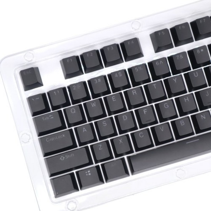 104 Keys Two-color Injection Molding PBT Keycap Set OEM Profile for Mechanical Keyboard White(Only Keycaps)
