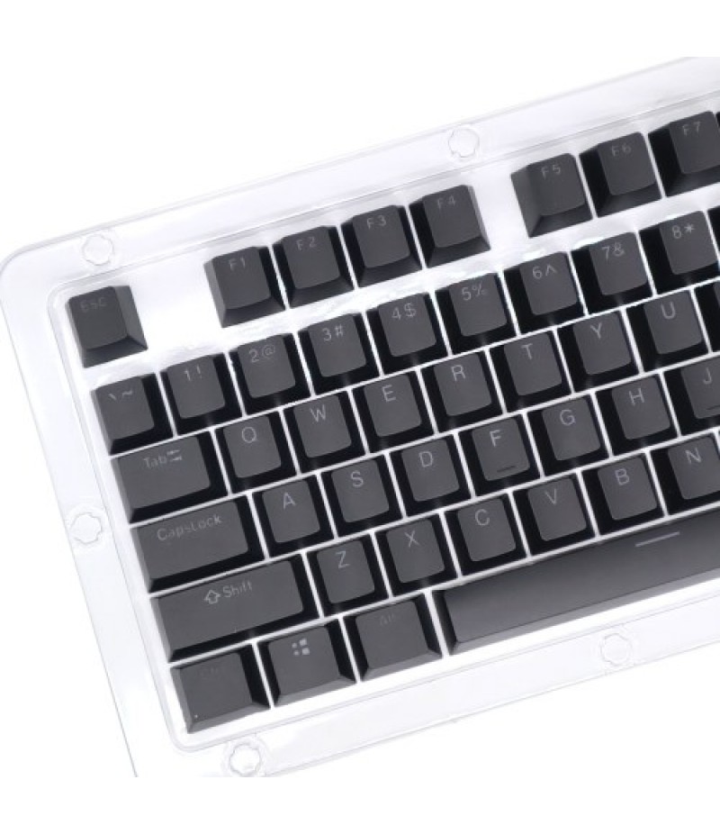104 Keys Two-color Injection Molding PBT Keycap Set OEM Profile for Mechanical Keyboard White(Only Keycaps)