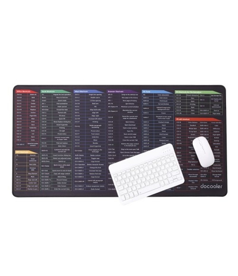  Oversized Gaming Mouse Pad Keyboard Shortcuts Mouse Pad Computer Office Waterproof Non-slip Large Desk Pad