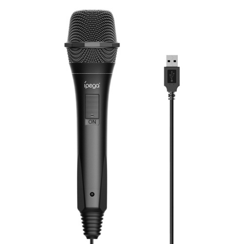 IPEGA PG-9209 Wired Gaming Microphone USB2.0 Interface High Sound Quality Microphone for Switch/PS4/X-box/Wii U Console