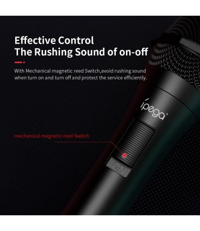 IPEGA PG-9209 Wired Gaming Microphone USB2.0 Interface High Sound Quality Microphone for Switch/PS4/X-box/Wii U Console