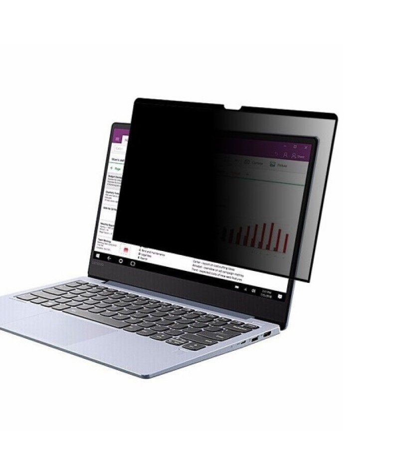 Removable Privacy Screen Filter Washable Reusable Anti-glare High-transmittance Screen Protector with PVC Panel for 14'' Laptop