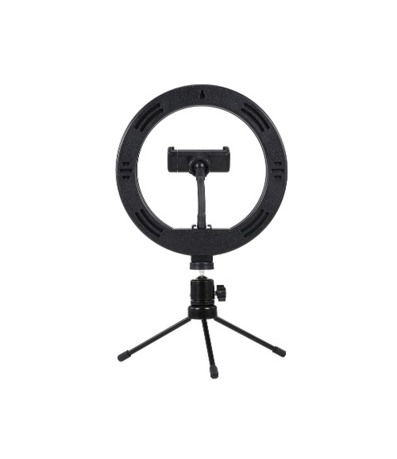 8inch LED Desktop Video Ring Light Selfie Lamp With Desktop Tripod Stand USB Plug For YouTube Tik Tok Live Streaming