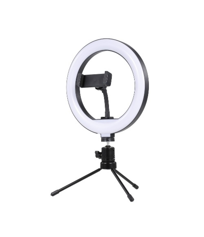 8inch LED Desktop Video Ring Light Selfie Lamp With Desktop Tripod Stand USB Plug For YouTube Tik Tok Live Streaming