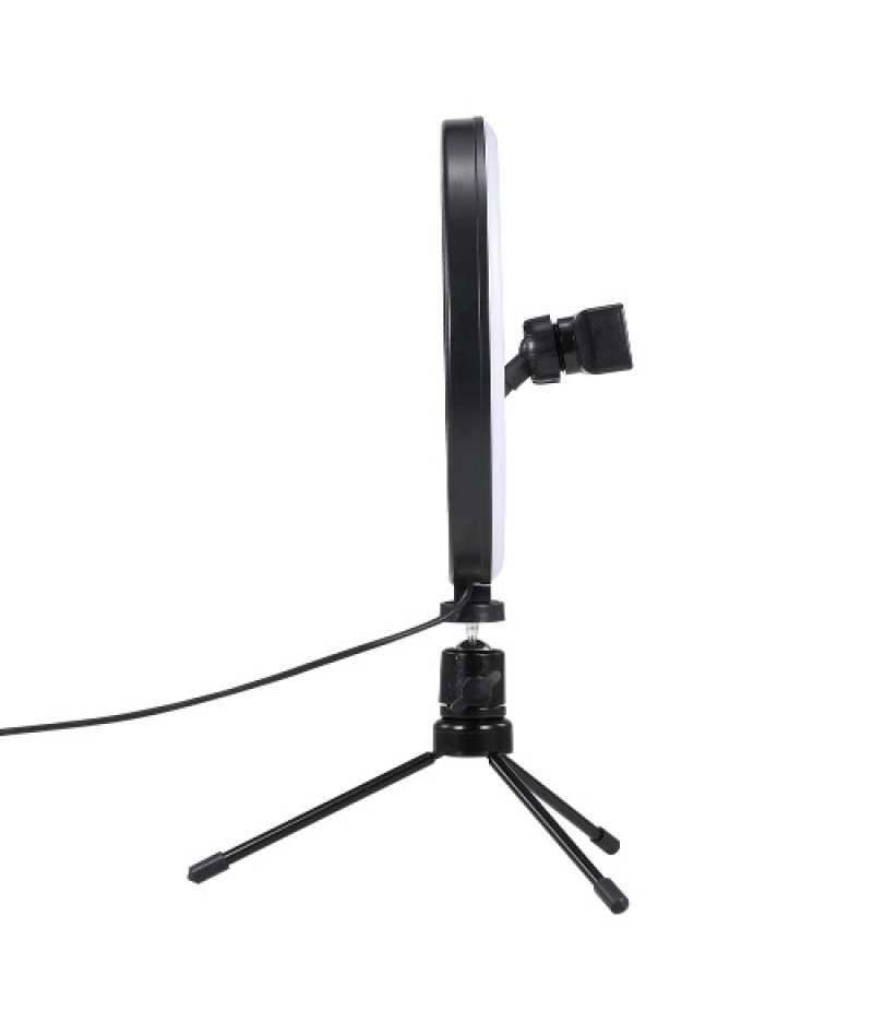8inch LED Desktop Video Ring Light Selfie Lamp With Desktop Tripod Stand USB Plug For YouTube Tik Tok Live Streaming