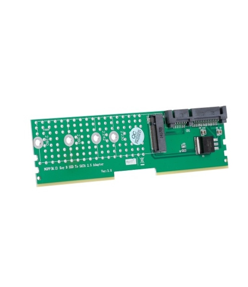 M.2 NGFF B-Key SSD to SATA Adapter DDR Memory Slot Expansion Board Raiser Riser Card Support 2230 2242 2260 2280 M2 SSD