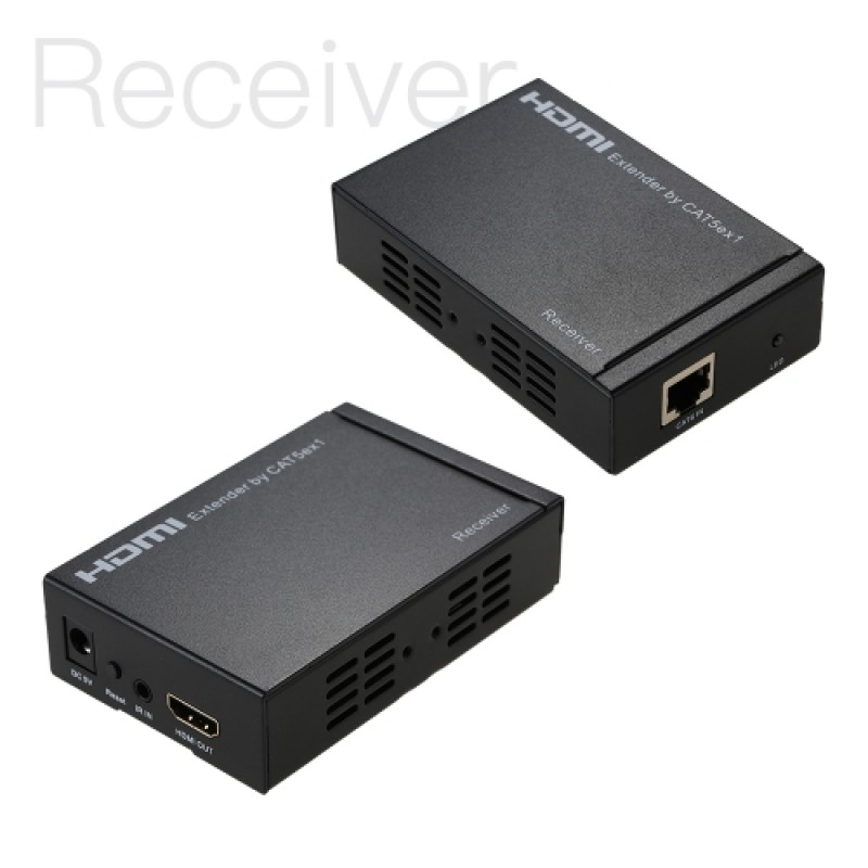 HD Extender over Single 100M CAT6 (TCP/IP) with IR 1080P Support Repeater Splitter