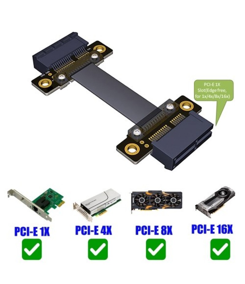 PCI-E PCI Express 36PIN 1X Female to Female Extension Cable 20cm