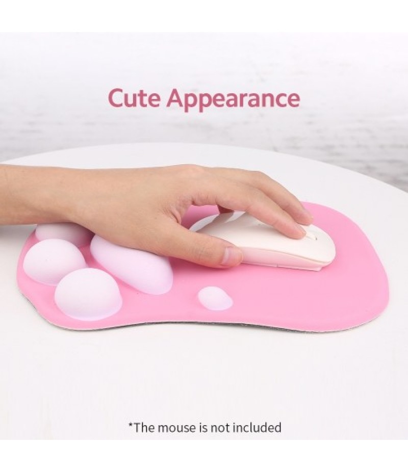 Silicone Mouse Wrist Pad Cute Cat Claw Silicone Mouse Pad Anti-slip Mouse Pad Smooth Movement Accurate Positioning Blue