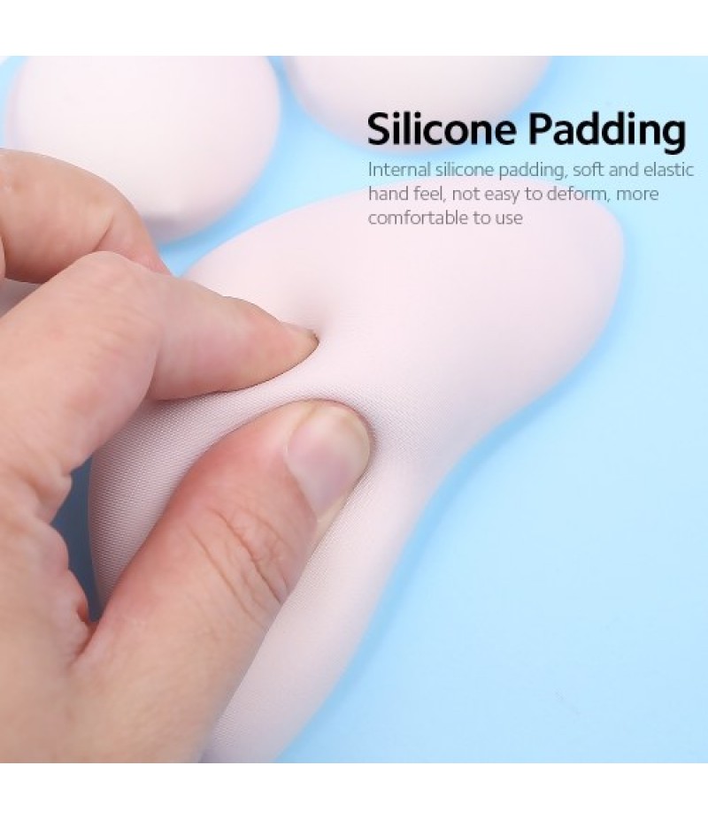 Silicone Mouse Wrist Pad Cute Cat Claw Silicone Mouse Pad Anti-slip Mouse Pad Smooth Movement Accurate Positioning Blue
