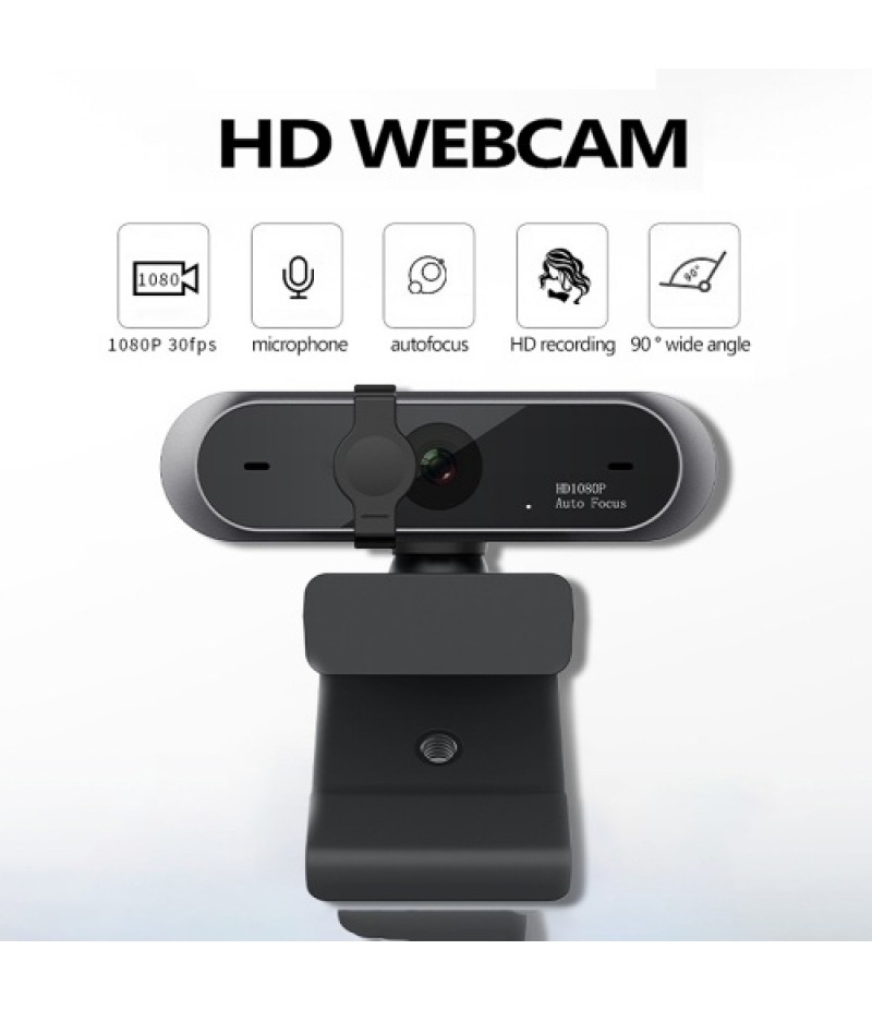 M9 1080P Portable Webcam Mini Computer Camera Anti-peeping Rotatable Camera for Broadcast Online Lesson Work Conference