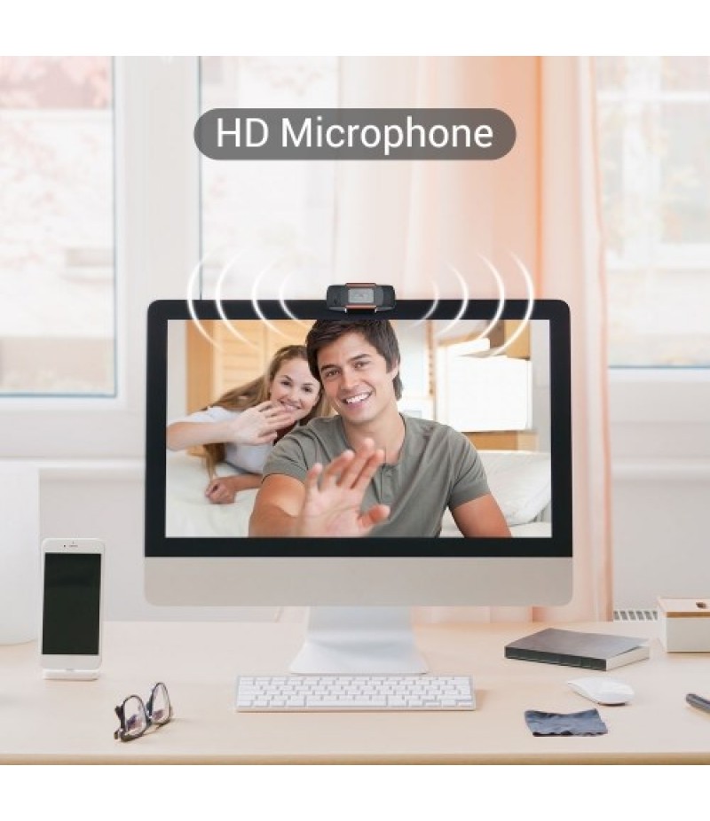 USB Webcam 720p HD Web Camera Plug and Play with Bulit-in Microphone