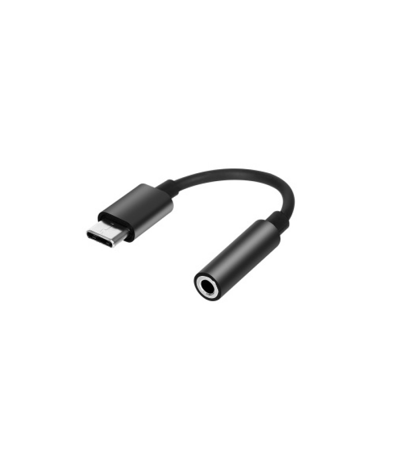 Type-C to 3.5mm Earphone Adapter USB 3.1 Type-C Male to 3.5 AUX Audio Female Jack Audio Adapter for Huawei Xiaomi Samsung Black
