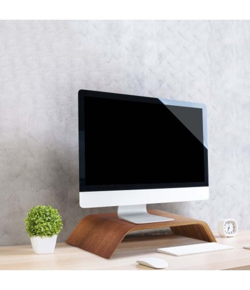  Wooden Stand All-in-one Machine Monitor Laptop Holder Strong Bearing Capacity Stable Wooden Bracket Replacement for iMac
