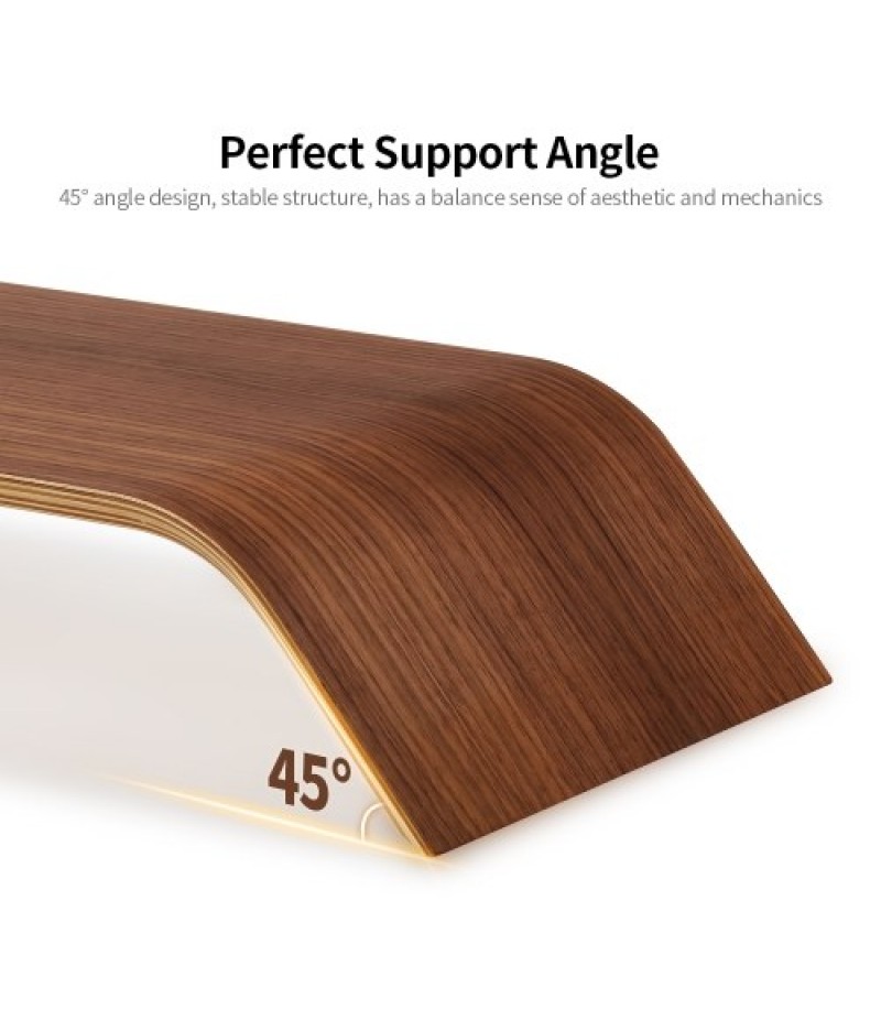  Wooden Stand All-in-one Machine Monitor Laptop Holder Strong Bearing Capacity Stable Wooden Bracket Replacement for iMac