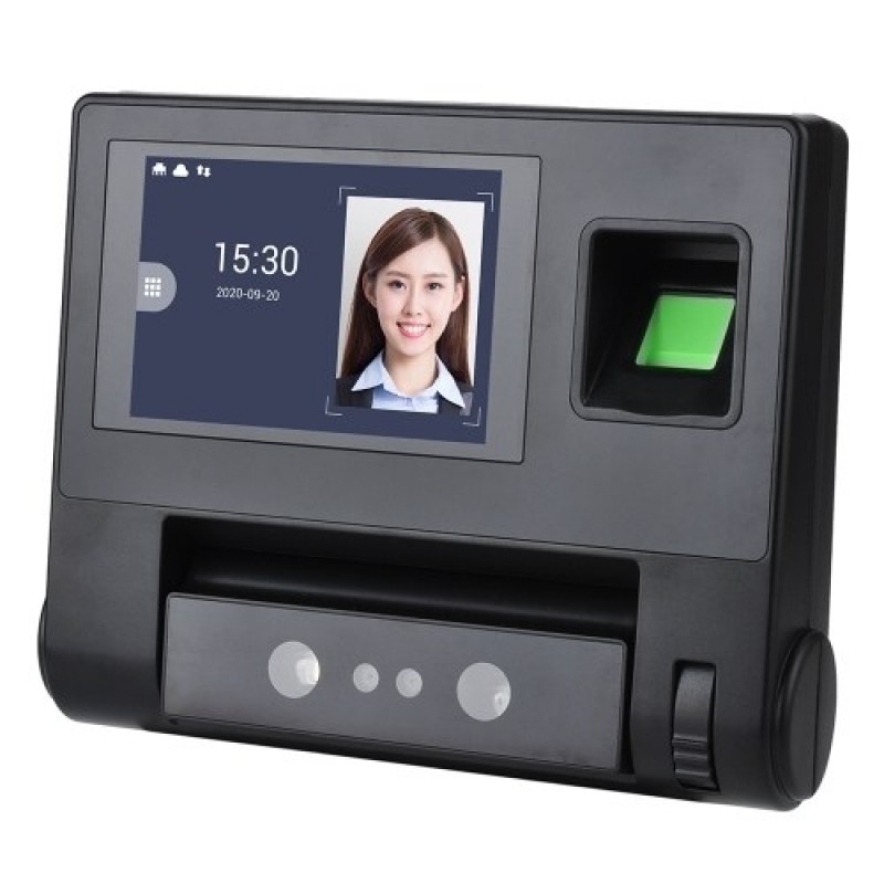 Palm Vein+ Facial Recognition Time Attendance Machine Wide Application 4.0 Inch LCD Large Capacity Fast Recognition Plug EU