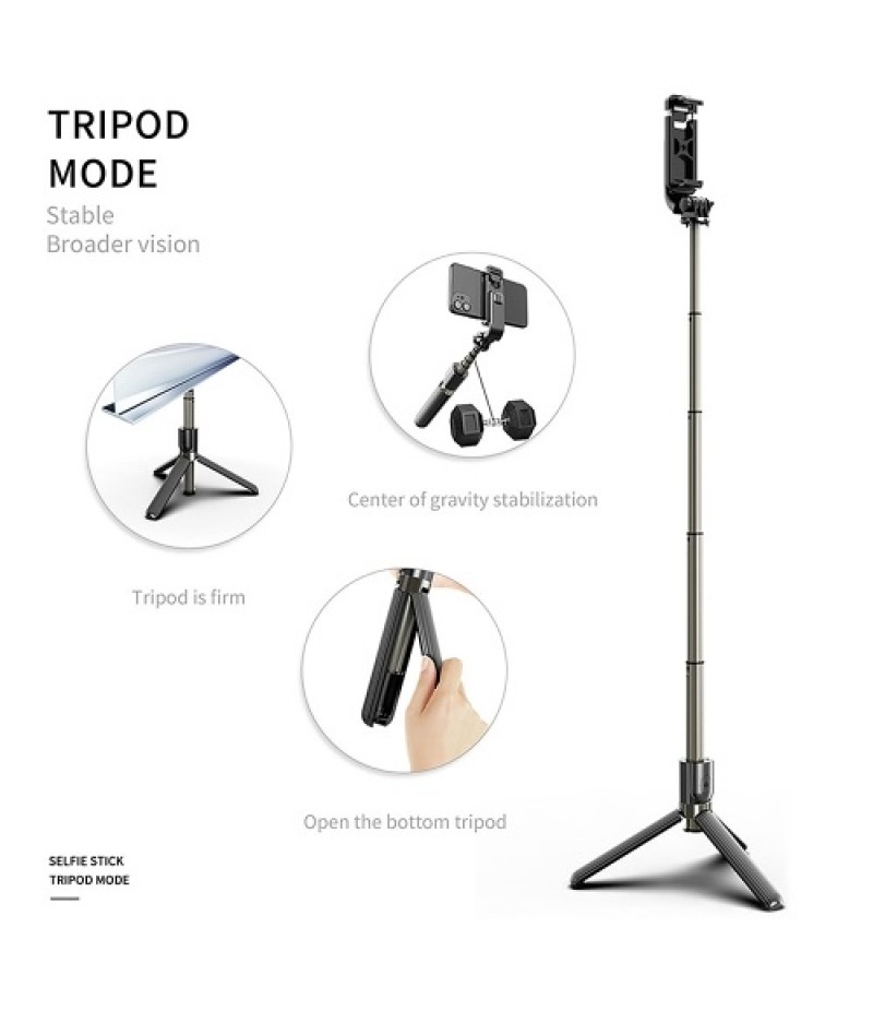 L03 Bluetooth 4.0 Wireless Aluminum Alloy Selfie Stick Tripod Foldable Monopods for Gopro SmartPhones Camera