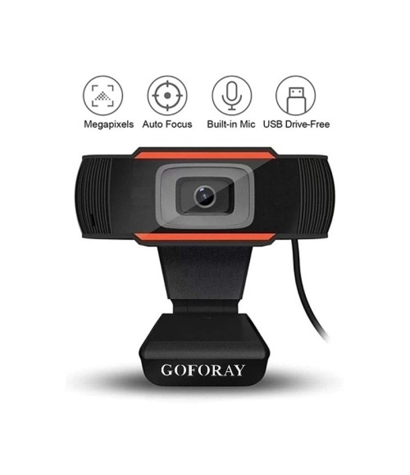 1080P 2MP Wide-Angle HD Webcam 30fps Auto Focusing Web Cam Noise-reduction MIC Laptop Computer Camera USB Plug &amp; Play with E