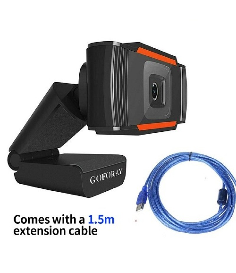 1080P 2MP Wide-Angle HD Webcam 30fps Auto Focusing Web Cam Noise-reduction MIC Laptop Computer Camera USB Plug &amp; Play with E