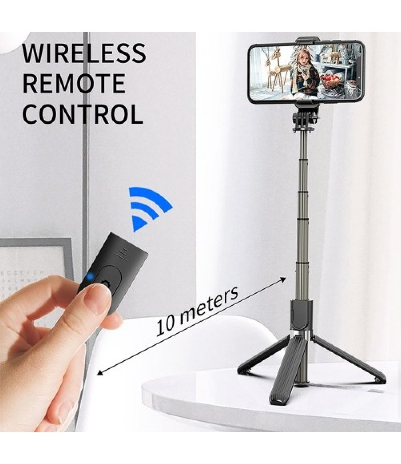 L03 Bluetooth 4.0 Wireless Aluminum Alloy Selfie Stick Tripod Foldable Monopods for Gopro SmartPhones Camera